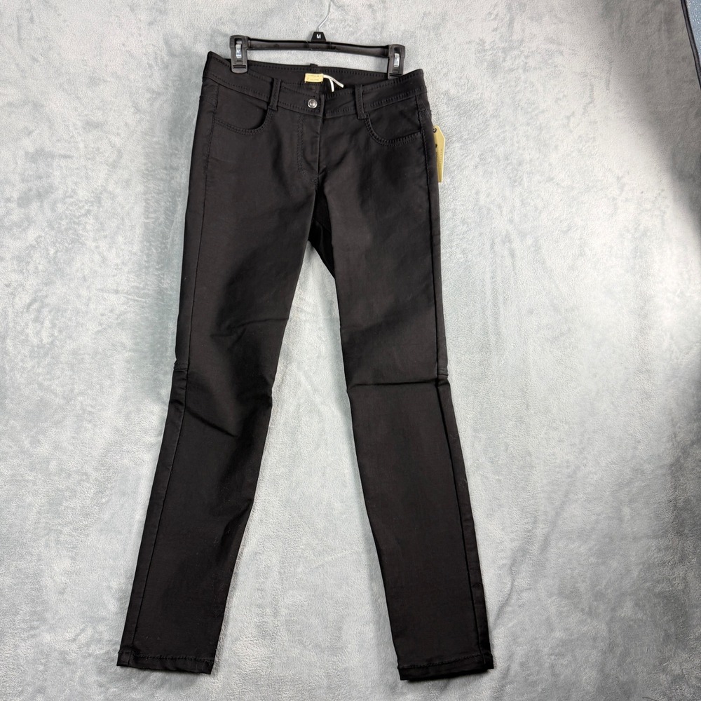 Max Studio Womens 29 Black Pants Skinny Slim Fit Stretch Utility Office Siren